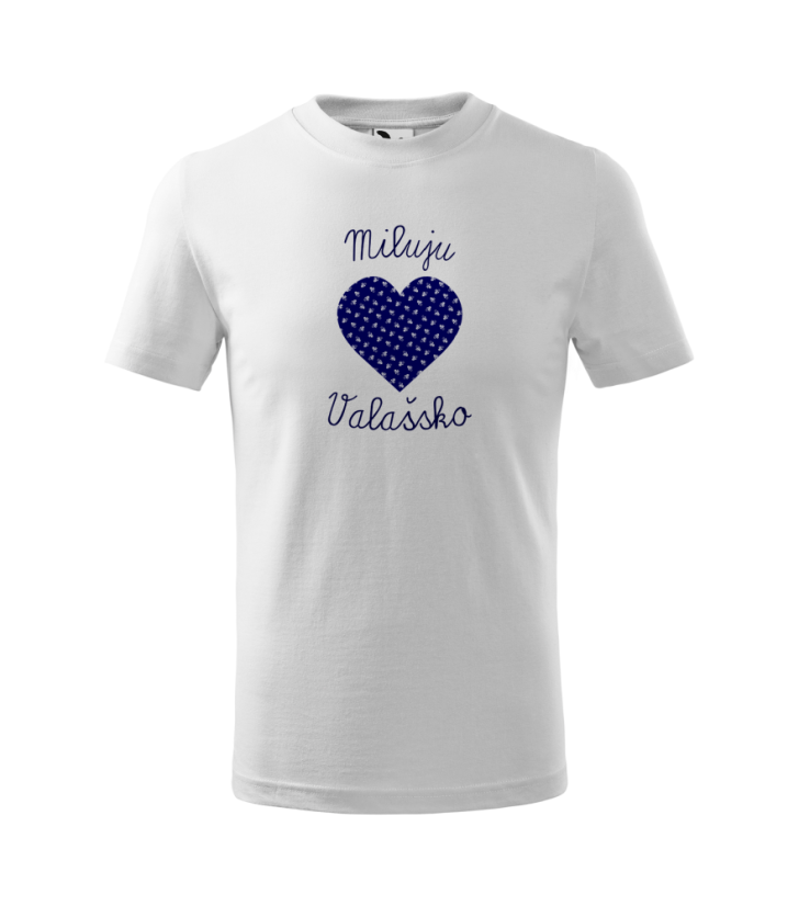 Dětské triko Miluju Valašsko - Velikost: 98-104