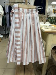 Zavinovací sukně - Růžový pruh